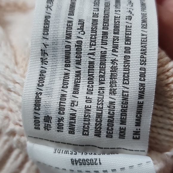 Y2k/90's Abercrombie & Fitch Womens 100% Cotton Crewneck Chunky Knit Sweater Med - Picture 13 of 14